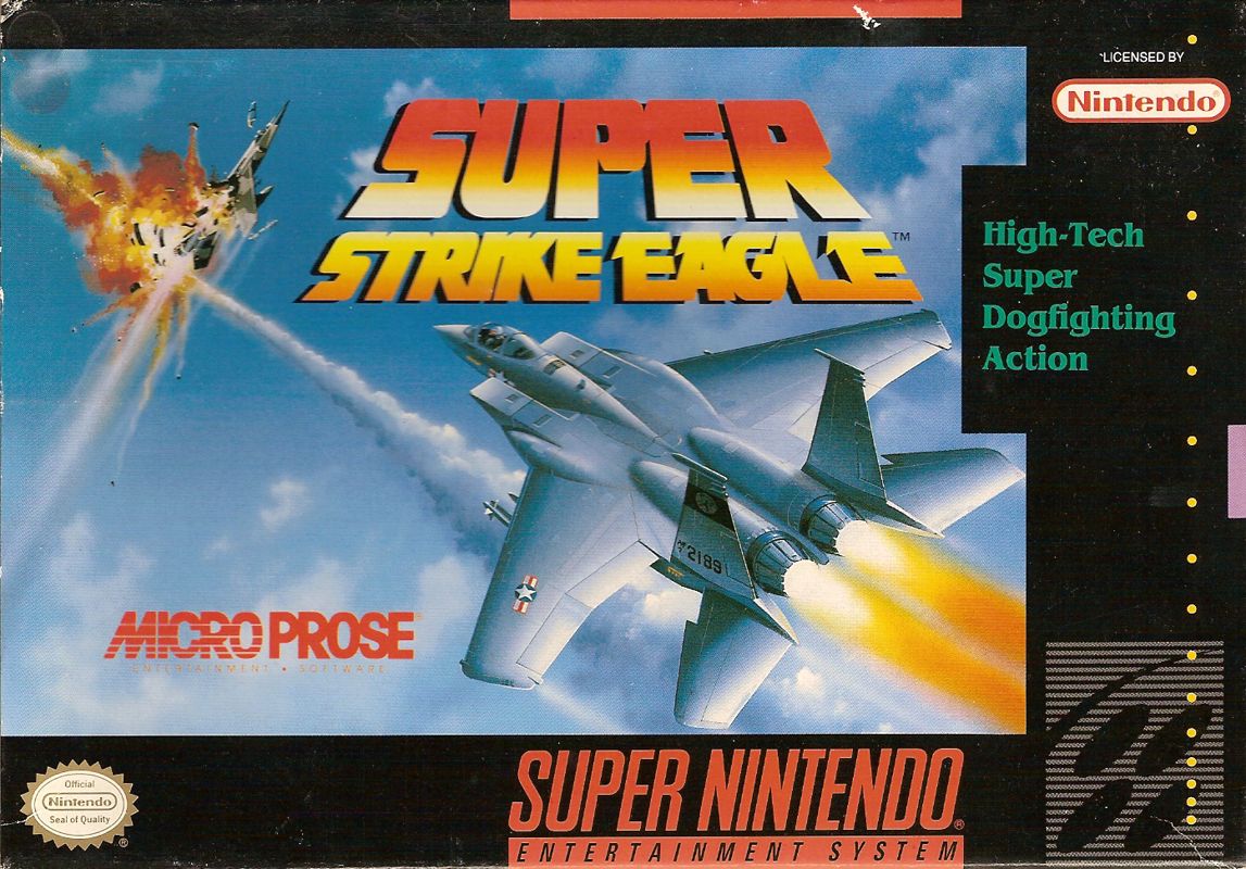 Super Strike Eagle box art for Super Famicom